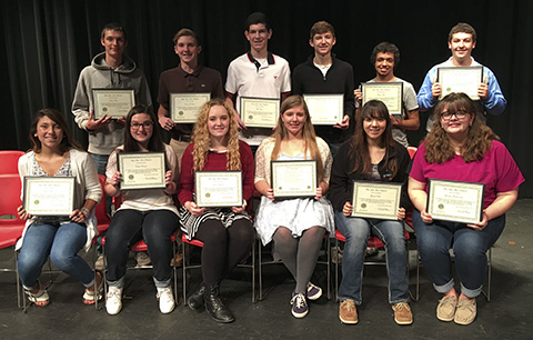 Junior Lions award winners 2016