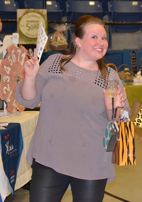Michelle Wellington has a great time at Ladies Night.