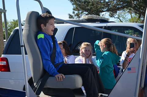 DARE camp had several demonstration rides this morning.