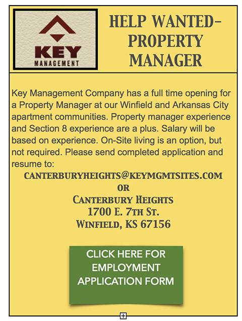 Help wanted Key Property