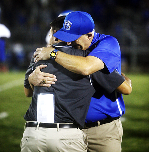 It was pupil vs. teacher when Winfield head coach Linn Hibbs came to town to compete against Zane Aguilar's Crusaders.