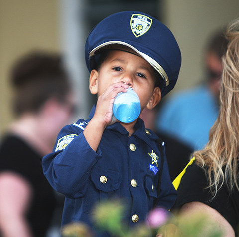 Wellington Downtown Halloween Trick or Treat brought out children and policemen of all ages.